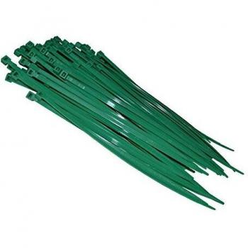 Wurko 200334 Bridas, Verde, 3.6-200 mm, Set de 100 Piezas