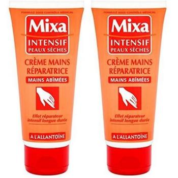 Crema de Manos Reparadora Intensiva con Alantoína para Pieles Secas - Mixa 100ml (Pack de 2)