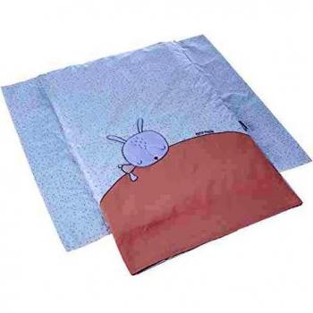 Petitpraia Sleepy Rosa Colcha Minicuna 50 X 75 Cm - Relleno Incluido - Sin Almohada - Mantas