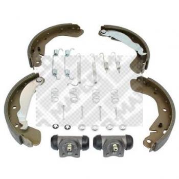Kit de frenos de tambor MAPCO 9731 para OPEL Corsa C, Astra F CC y Tigra Twintop con cilindro de rueda y accesorios