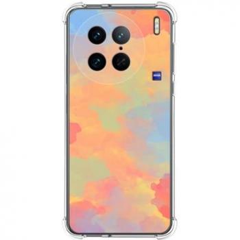 Funda de Silicona Antigolpes Acuarela 08 para Vivo X90 Pro 5G con Diseño Artístico