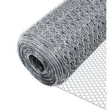 Malla de Alambre Hexagonal Galvanizada 1x50m, 13mm, Triple Torsión para Gallinero y Jardín