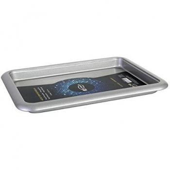San Ignacio Molde Horno 37X27X3CM Rectangular, Aluminio, Plata, 37 x 27 x 3 cm