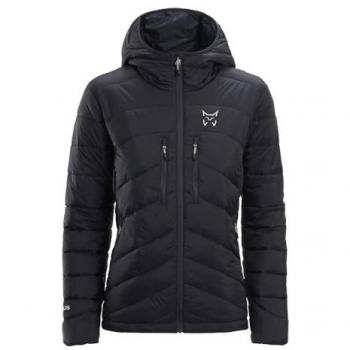Chaqueta de pluma Altus Elbrus para mujer, repelente al agua, color gris, talla S