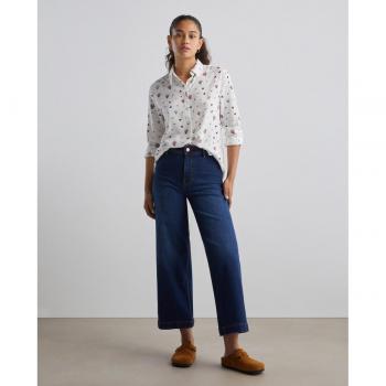 Vaquero crop mujer Easy Wear - Pantalón de mezclilla, corte cropped, estilo casual, disponible en varias tallas y colores