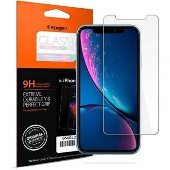 Protector de Pantalla de Vidrio Templado Spigen Glas.tR Slim para iPhone 11/XR - Resistente a Rayones, Case Friendly