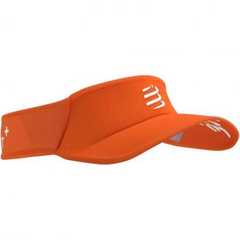 Visera Ultraligera Compressport Naranja Blanca