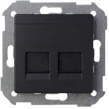 Simon - 82006-38 tapa infor. 2 conectores amp s-82 grafito Ref. 6558238081