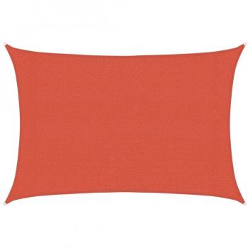 Vela Parasol 160 g/m² Terracota 3x4 m en HDPE
