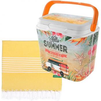 Nevera LIFE STORY 29 litros Exotic Summer + Hamman amarillo