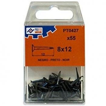 PROFER TOP - Tachuela Negra C/55 Pzs Profer Top 8X12