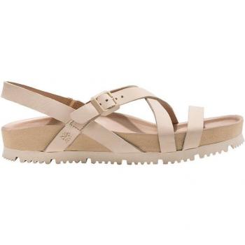 Art Sandalias para Mujer 1619 Grass Waxed Cream/Burdeos de Piel con Cierre de Hebilla
