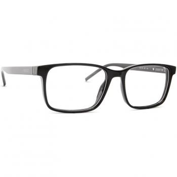 Hugo Boss HUGO HG 1163 807 17 55 Rectangular Men's Shiny Black Sunglasses - One Size
