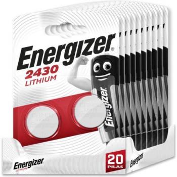 Energizer Pack de 20 Pilas de Botón 2430 Lithium 3V
