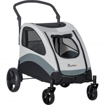 PawHut Cochecito para Perros Plegable con Ventanas y Frenos