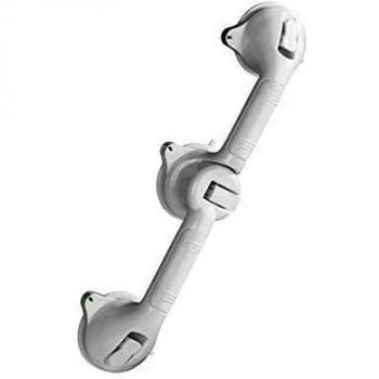 WENKO Barra de seguridad Trio Secura, 49,5 cm, Plástico, 49.5 x 11.5 x 8.5 cm, Blanco