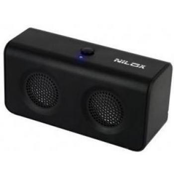 Nilox 10NXPSJ3C3003 - Altavoces portátiles USB 2.0, Color Negro
