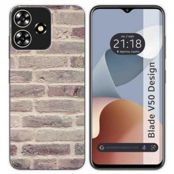 Funda de Silicona para Zte Blade V50 Design 4G con Diseño Ladrillo 01