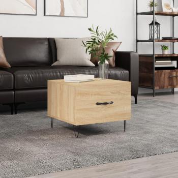 Mesa de centro Sonoma Oak 50x50x40 cm Madera multicapa Marrón