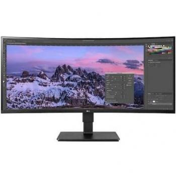 LG UltraWide 35BN77CP-B Monitor Curvo para PC de 88,9 cm (35) con resolución UWQHD (3440 x 1440 Pixeles), panel VA, tiempo de respuesta de 5 ms, conect