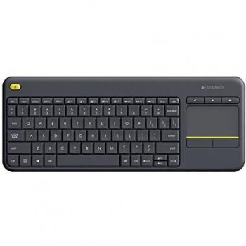 Fuente de alimentación MikroTik 48V 1.46A + enchufe de corriente y teclado inalámbrico táctil Logitech K400 Plus Negro RU