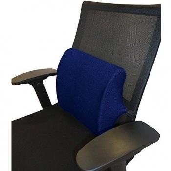 Cojín lumbar almohada lumbar cojín lumbar - Tamaño: 33 cm x 33 cm x 11 cm - Colores: Gris, Azul y Negro de Brand Seller, gomaespuma, azul, 33 cm x 33 xm x 11 xm