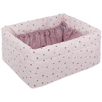 Cambrass Stela - Canastilla acolchada, 22.5 x 29 x 14 cm, color rosa