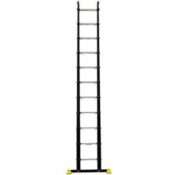 Escalera Telescópica Centaure Bamboo 11 Peldaños - Altura Máxima 4,10 m - Aluminio Escamoteable