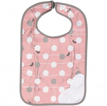 Badabulle B007012 - Babero plastificado, color rosa