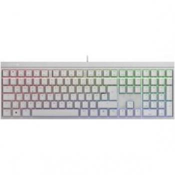 Teclado Gaming CHERRY MX 2.0S RGB, USB, QWERTZ, MX Blue, Blanco