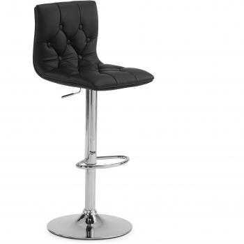 Kave Home Taburete Fornax, negro