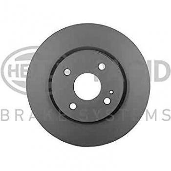 Disco de freno HELLA 8DD 355 128-851, alto carbono, recubierto, diámetro 258mm, grosor 23mm, ventilado interiormente, compatible con MAZDA y FORD FIE