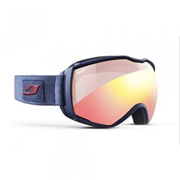 Julbo Aerospace Máscara de esquí para Hombre, Bleu Sombre/Rouge