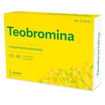 Teobromina 30 Comprimidos - Devicare, Diurético, Contribuye a Evitar y Disolver Piedras en los Riñones, 500mg por comprimido
