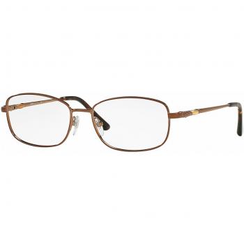 Sferoflex SF2573 col. 472 Women's Square Eyeglasses Brown Size 55 (Frame Only) - Blue Light Block Available