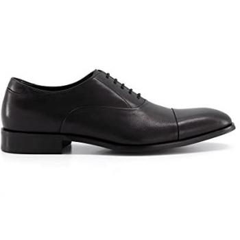 Dune London Men's Secrecy Lace-Up Oxford Shoes - Black Leather - Size UK 8