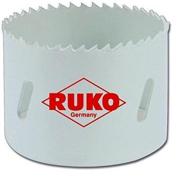 Ruko 126200 Corona perforadora HSS Co 8 bimetal, dentado fino, Negro, 210 mm