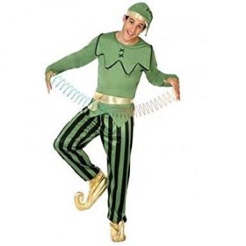 Atosa- Disfraz hombre duende, Color verde, M-L