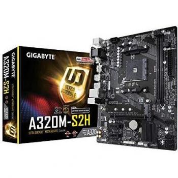 Gigabyte A320M-S2H Micro ATX Motherboard with AM4 Socket, DDR4, D-Sub/DVI-D/HDMI, M.2 USB 3.1 and SATA 6GB/S Support