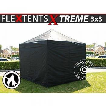 Carpa Plegable Rápida FleXtents Xtreme 50 3x3m Negra