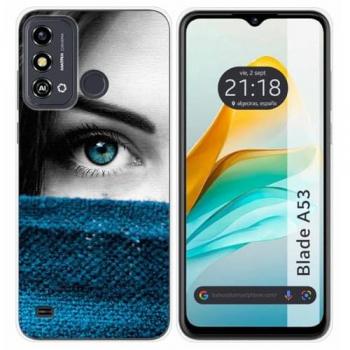 Funda de Silicona para ZTE Blade A53 con Diseño de Ojo y Dibujos