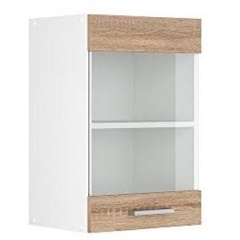 Mueble Alto Universal R-Line Sonoma 40 cm con Puerta de Cristal