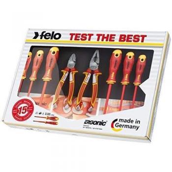 Juego de alicates y destornilladores Ergonic aislados VDE (8 uds.) Felo 41398517