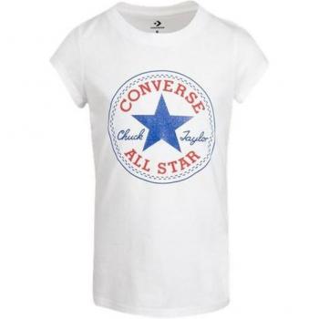 Camiseta de Manga Corta Converse Timeless Chuck Patch para Niña