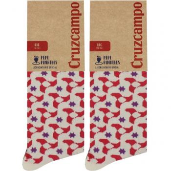 Calcetines Pepe Pinreles Cruzcampo Azulejo Rojo para Hombre en Color Rojo