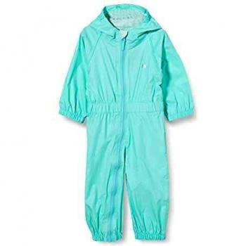 Trespass Button Traje Impermeable con Capucha, Infantil, Menta pálida, 12/18 Meses