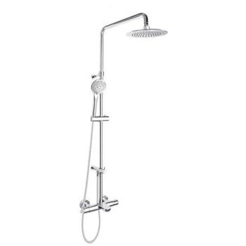 Columna de Baño-Ducha con Grifo Termostático Cromado Barra Telescópica y Accesorios Redondos Serie Blautherm - Ramon Soler