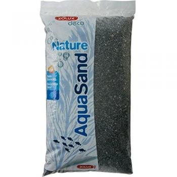 Zolux - Grava Natural para Acuario basalto Negro de 1 a 4 mm de granulometría 12 kg