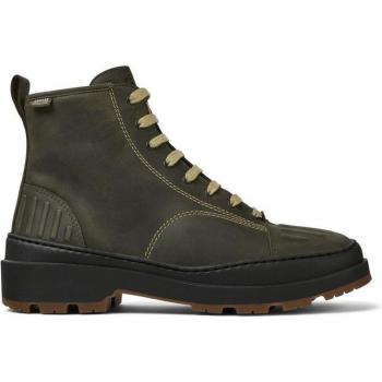 Camper Brutus Trek Women's Green Nubuck Lace-Up Ankle Boots