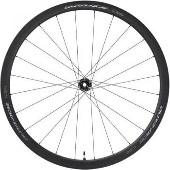 Rueda Delantera Shimano Dura-Ace R9270-C36 Disc Carbon Tubular Ethru, Unisex Adulto, Multicolor, Talla Única